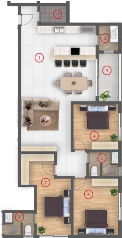 Modern Off-Plan Apartments for Sale – Pereybere photograph 5